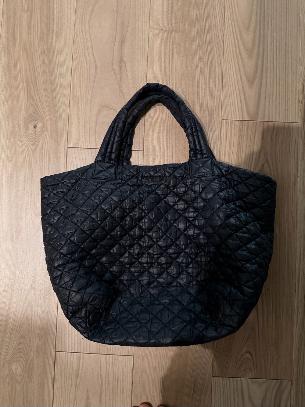 MZ Wallace Quilted Nylon Tote Bag in Black